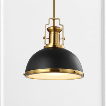 Homer Modern Industrial Iron LED Dome Pendant